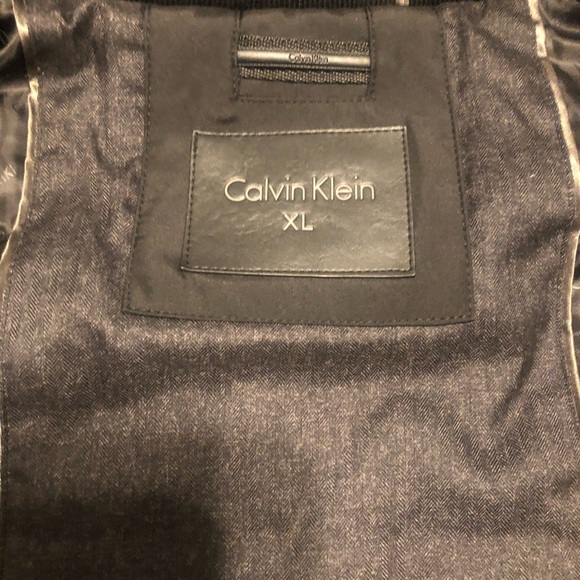 Size XL black Calvin Klein four pocket winter coat coat is in great condition - Picture 2 of 5